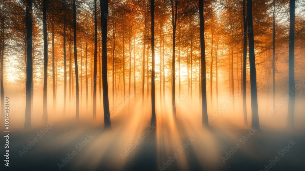 Golden Forest Fog Golden Forest Fog