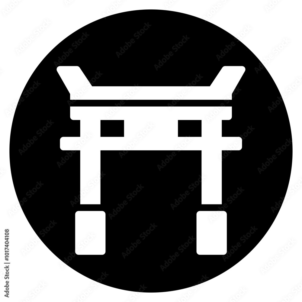 chinese temple glyph icon chinese temple glyph icon