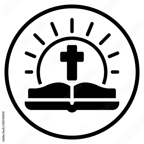 holy bible glyph icon