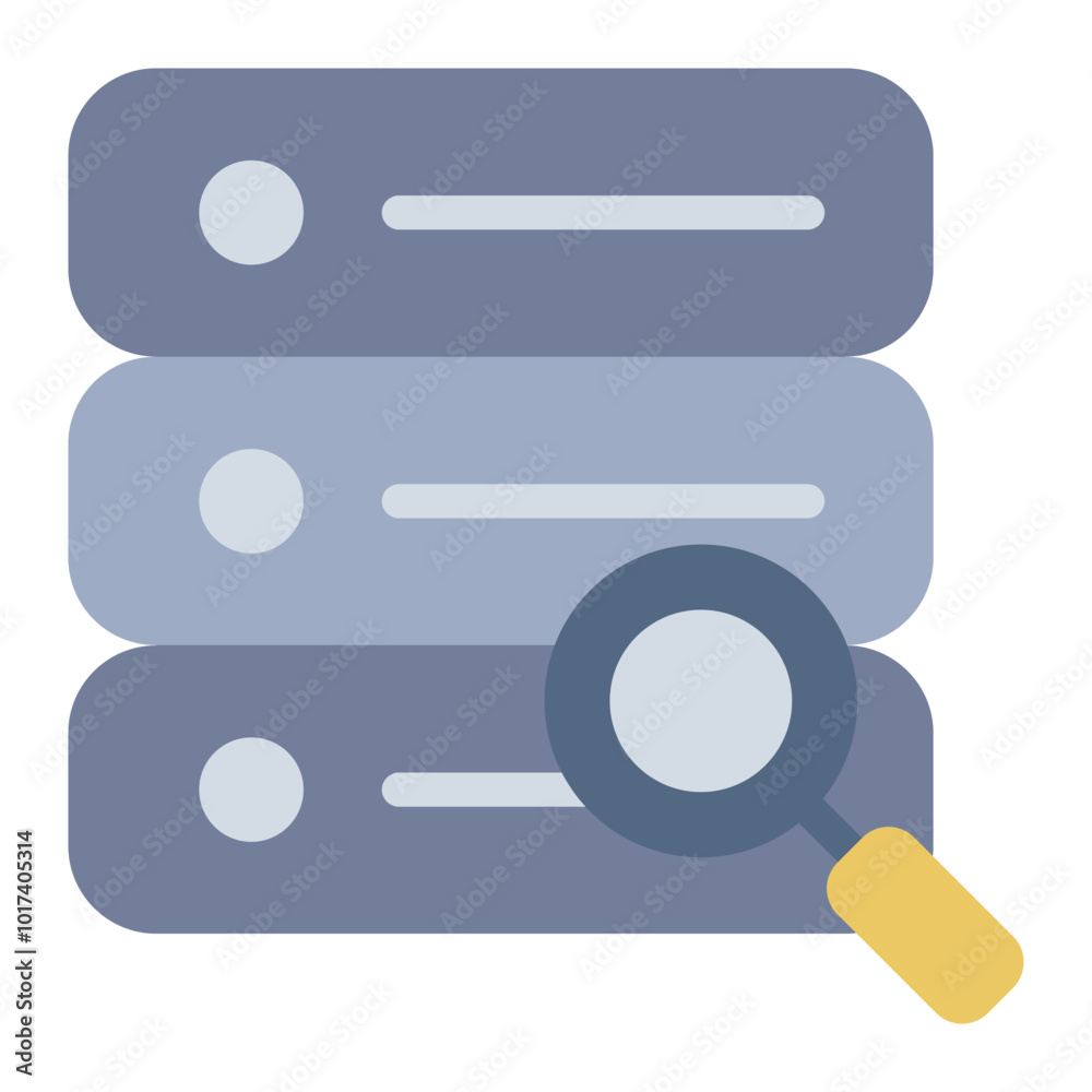 Query icon for database search and data retrieval Query icon for database search and data retrieval