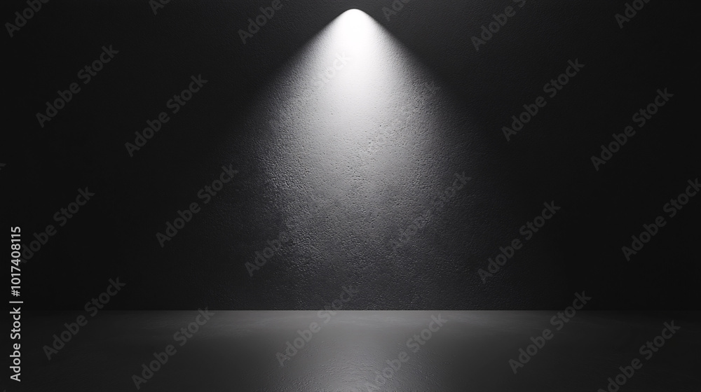 dark room with spotlight on empty floor - minimalist background dark room with spotlight on empty floor - minimalist background