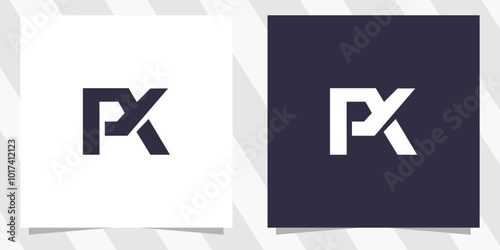 Letter pk kp logo design vector