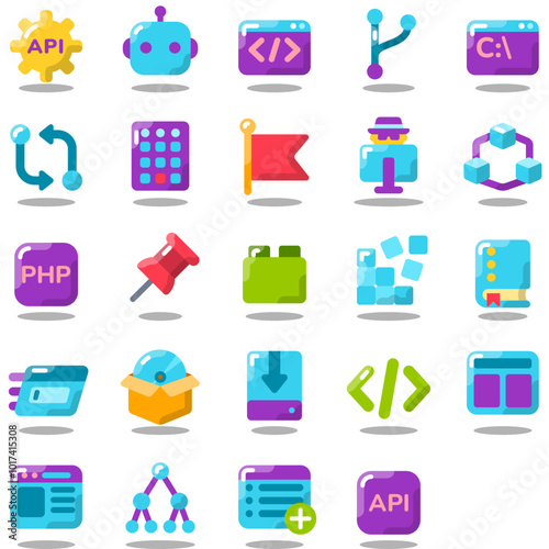Set of Programming icons