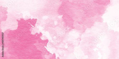 Pink watercolor brush paint vector stylized striped card.Decorative soft pink paper texture, Acrylic shinny pink flowing ink grunge texture,Brush stroked painting. Modern Pink Yellow Watercolor Grunge