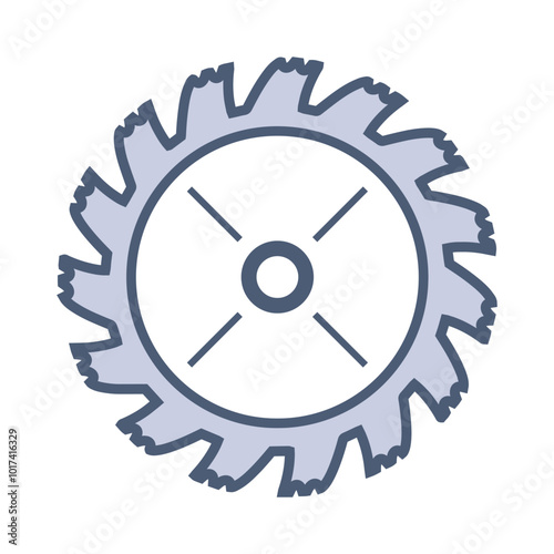 Saw blade icon graphic  design illustration