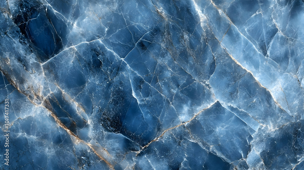 Obraz premium Abstract Blue Marble Texture Background