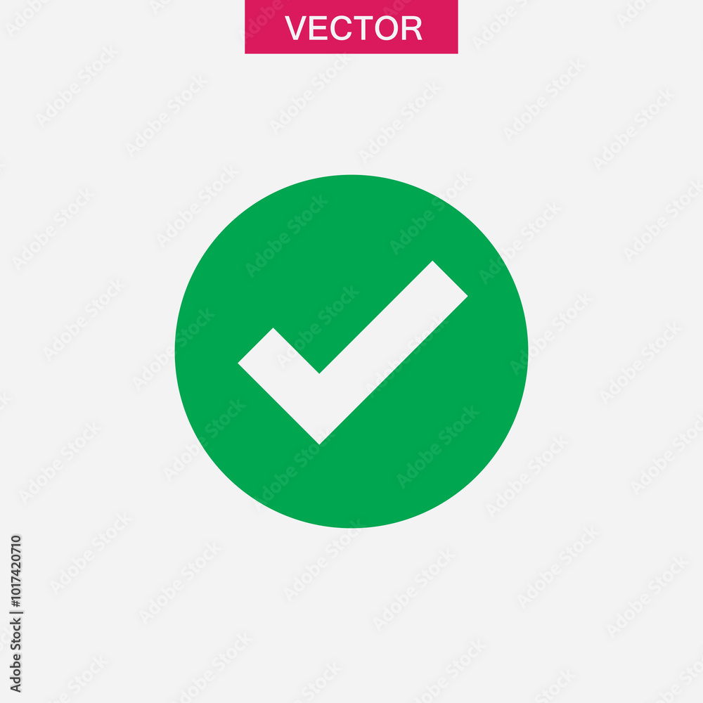 Green check mark icon, Approved sign agree element trendy style illustration for web and app..eps Green check mark icon, Approved sign agree element trendy style illustration for web and app..eps