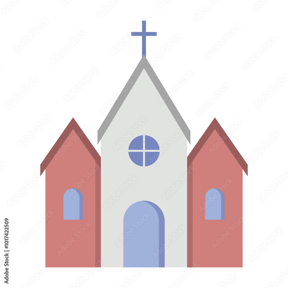 Church building icon graphic design illustration Church building icon graphic design illustration