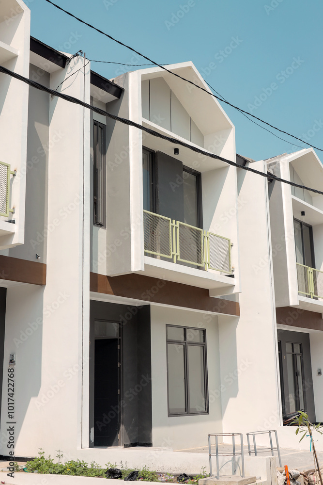 residential, exterior, house, architecture, perumahan, balcony, blue sky, front, building, business, buy, construction, contemporary, decoration, design, development, door, entrance, environment, expe