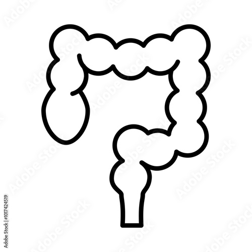 intestine symbol icon design illustration