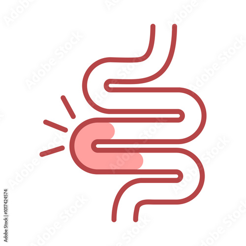 intestine symbol icon design illustration