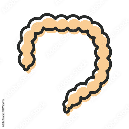 intestine symbol icon design illustration