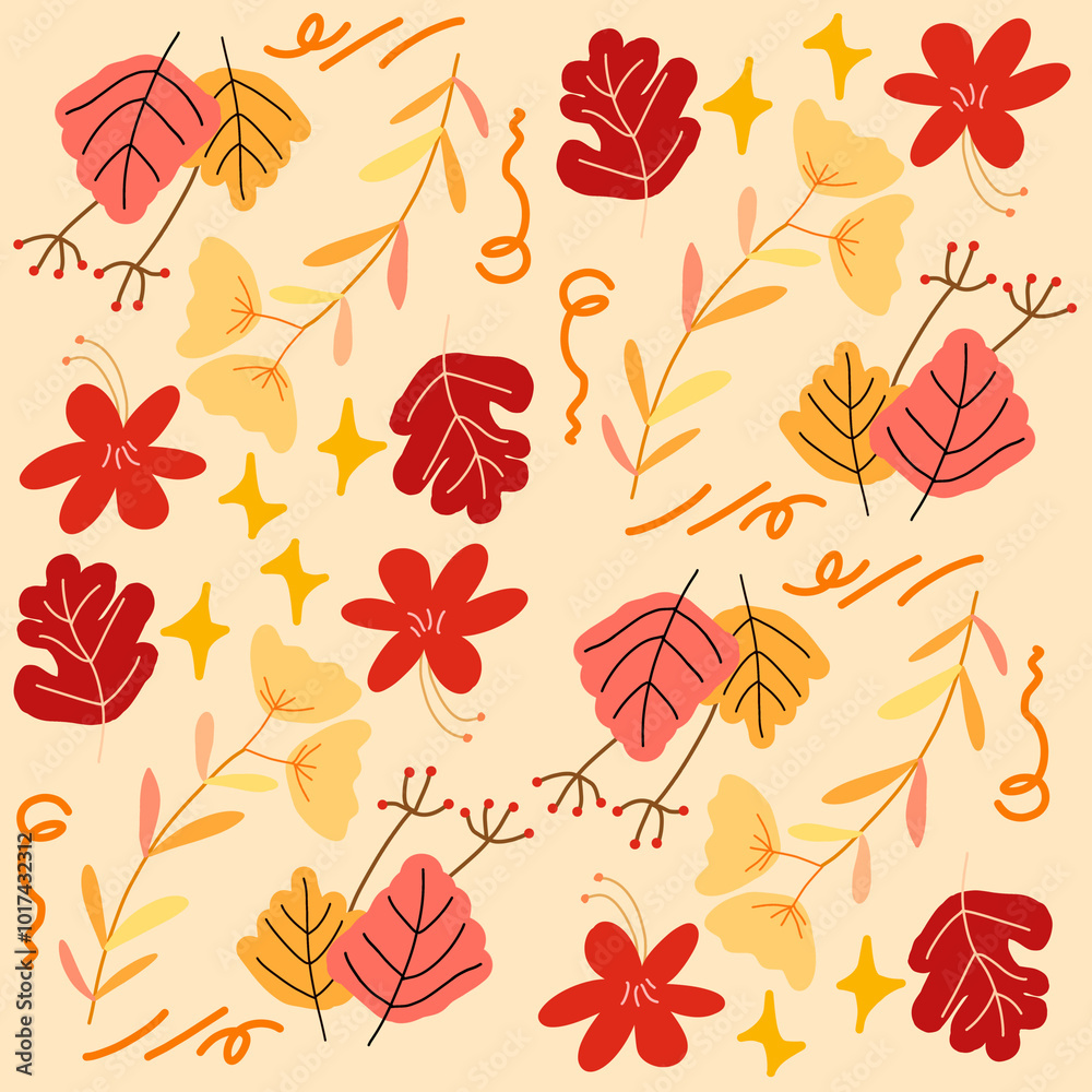 Autumn seamless pattern Autumn seamless pattern