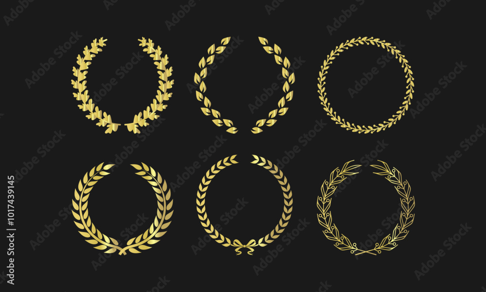 Classic laurel wreath collection for achievements, awards, and decorative designs
Classic laurel wreath collection for achievements, awards, and decorative designs