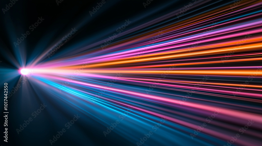 Vibrant beams of light create stunning visual effect, showcasing spectrum of colors including blue, pink, and orange. This dynamic display evokes sense of energy and excitement Vibrant beams of light create stunning visual effect, showcasing spectrum of colors including blue, pink, and orange. This dynamic display evokes sense of energy and excitement