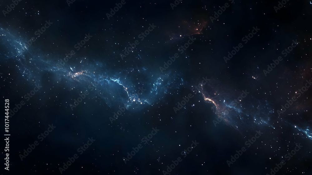 Fototapeta premium Nebula Cloud of Gas and Dust in Space