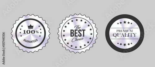 Guaranteed best choice and premium quality badge set for branding

