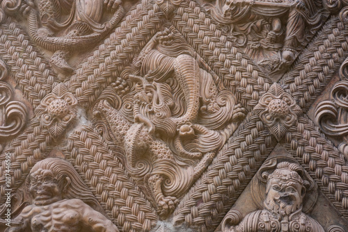 The exquisite brick carvings of the Xiuding Temple Tang Tower photo