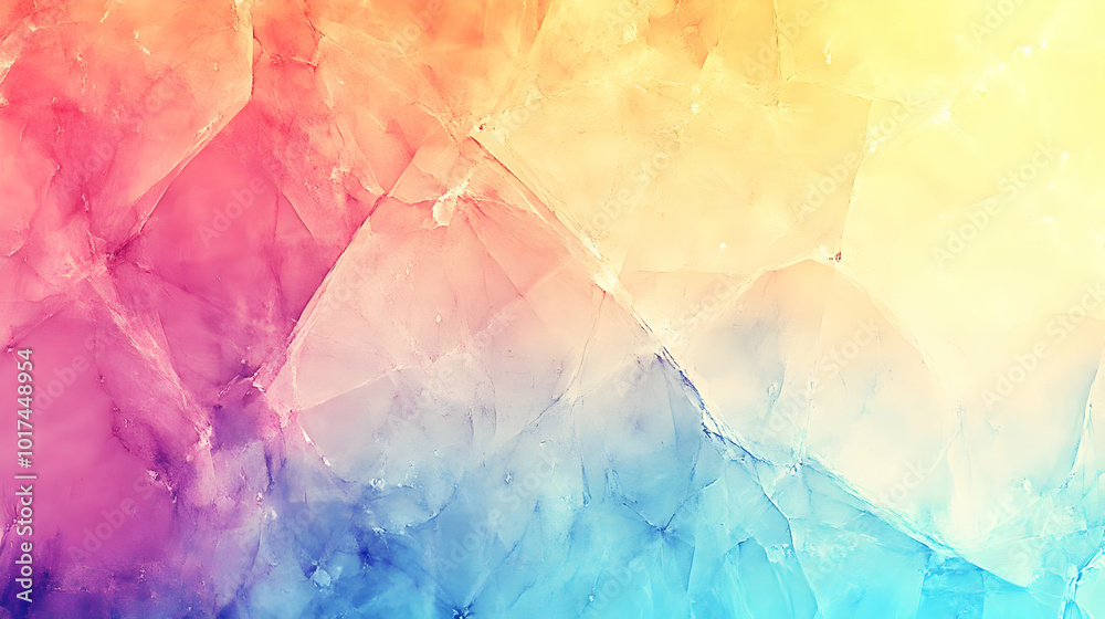 Fototapeta premium Abstract Background Features a Colorful Crystal Texture with a Gradient