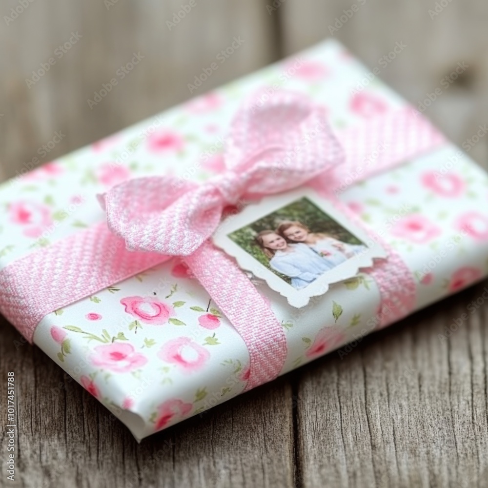 Beautifully Wrapped Gift with Nostalgic Touch Beautifully Wrapped Gift with Nostalgic Touch