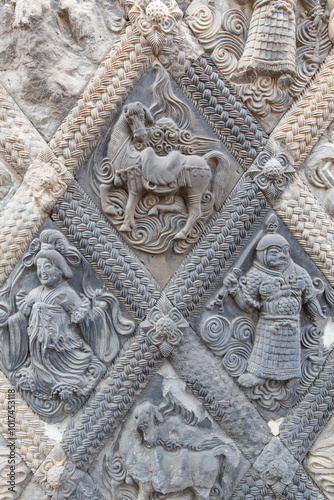 The Exquisite Brick Carvings of Xiuding Temple Pagoda photo