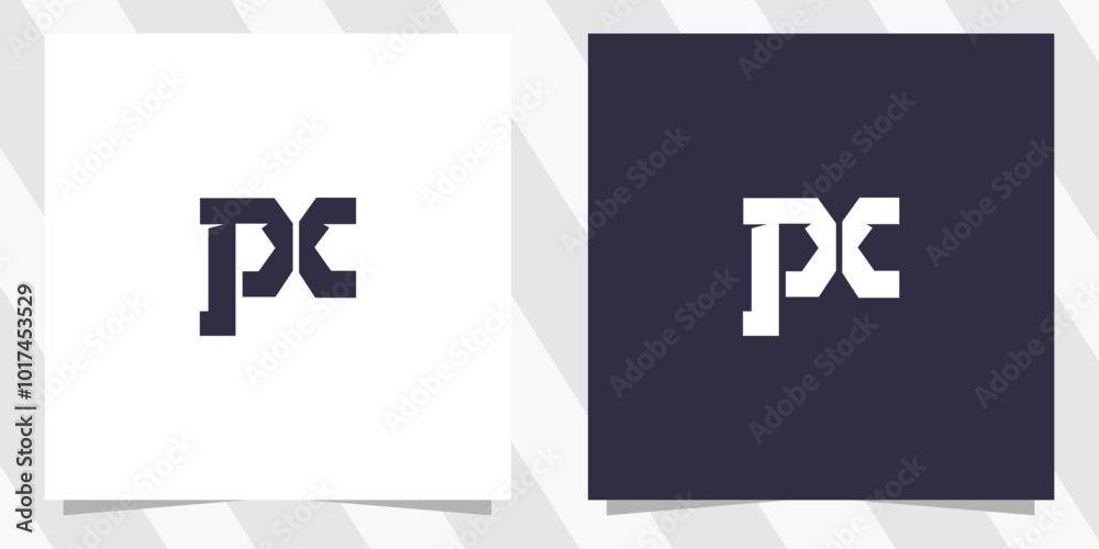 Fototapeta premium Letter xp px logo design vector