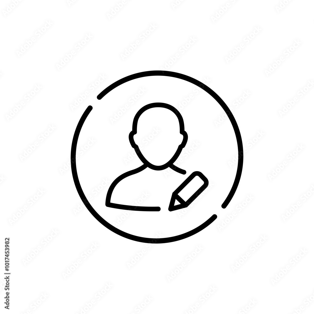 Minimalist Line Icon, User Profiles and Avatars Minimalist Line Icon, User Profiles and Avatars