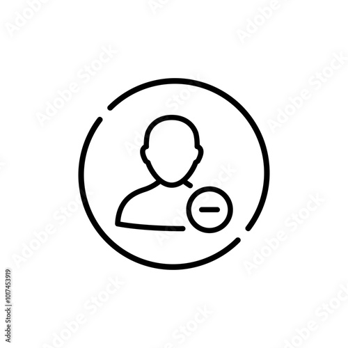 Minimalist Line Icon, User Profiles and Avatars