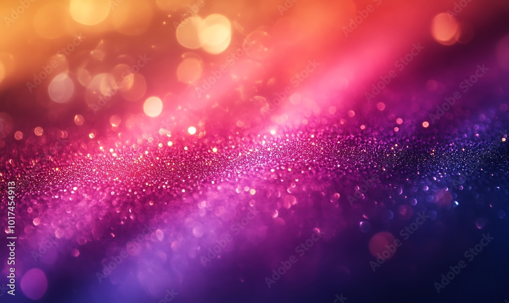 A vibrant, colorful abstract background featuring sparkling particles, blending shades of orange, pink, and purple. A vibrant, colorful abstract background featuring sparkling particles, blending shades of orange, pink, and purple.