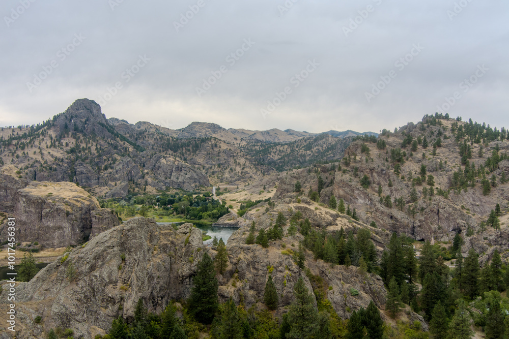 Montana Missouri River Canyon aerial view Montana Missouri River Canyon aerial view
