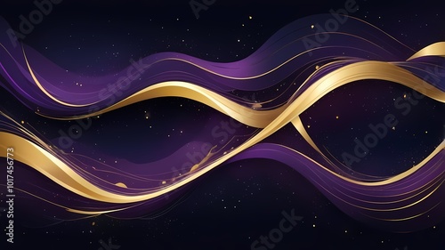 Smooth Abstract Waves: Elevate Your Wallpaper Style. Ai Generated 