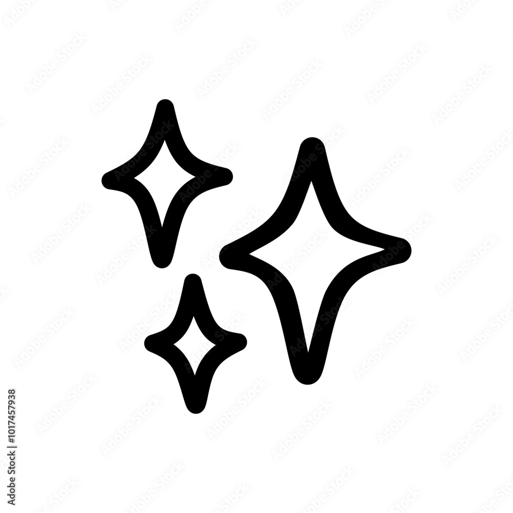 Shiny Sparkle Star Icon, Hand Drawn Star Blink Vector Illustration, Sparkle Light Icon Shiny Sparkle Star Icon, Hand Drawn Star Blink Vector Illustration, Sparkle Light Icon
