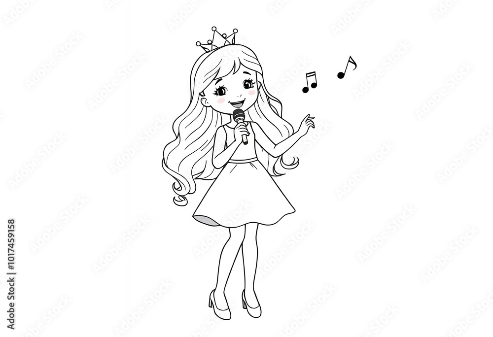 Princess Singing with Microphone Princess Singing with Microphone