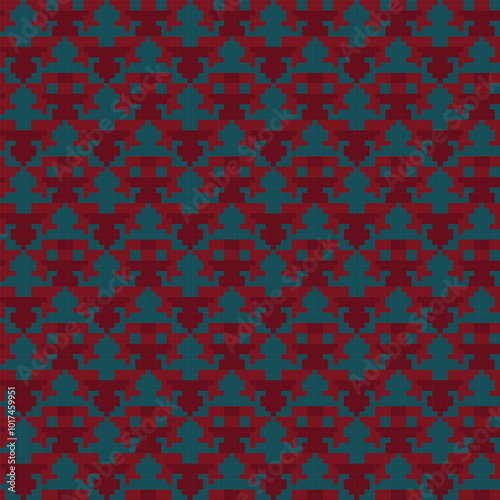 Christmas Fair Isle Seamless Pattern Design