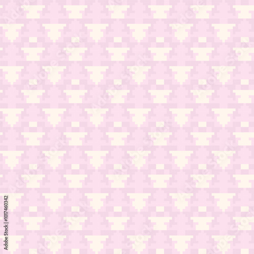 Pastel Christmas Fair Isle Seamless Pattern Design