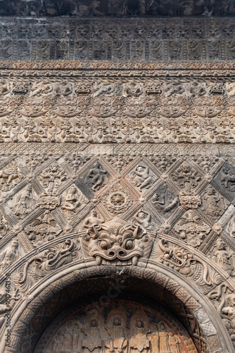 The Exquisite Brick Carvings of Xiuding Temple Pagoda photo