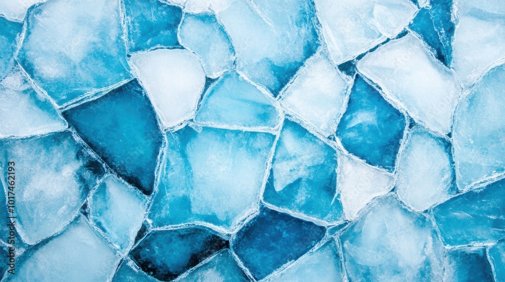 Textured blue ice showcases a mosaic of icy segments with varying shades of blue, evoking a chilling yet serene ambiance Textured blue ice showcases a mosaic of icy segments with varying shades of blue, evoking a chilling yet serene ambiance