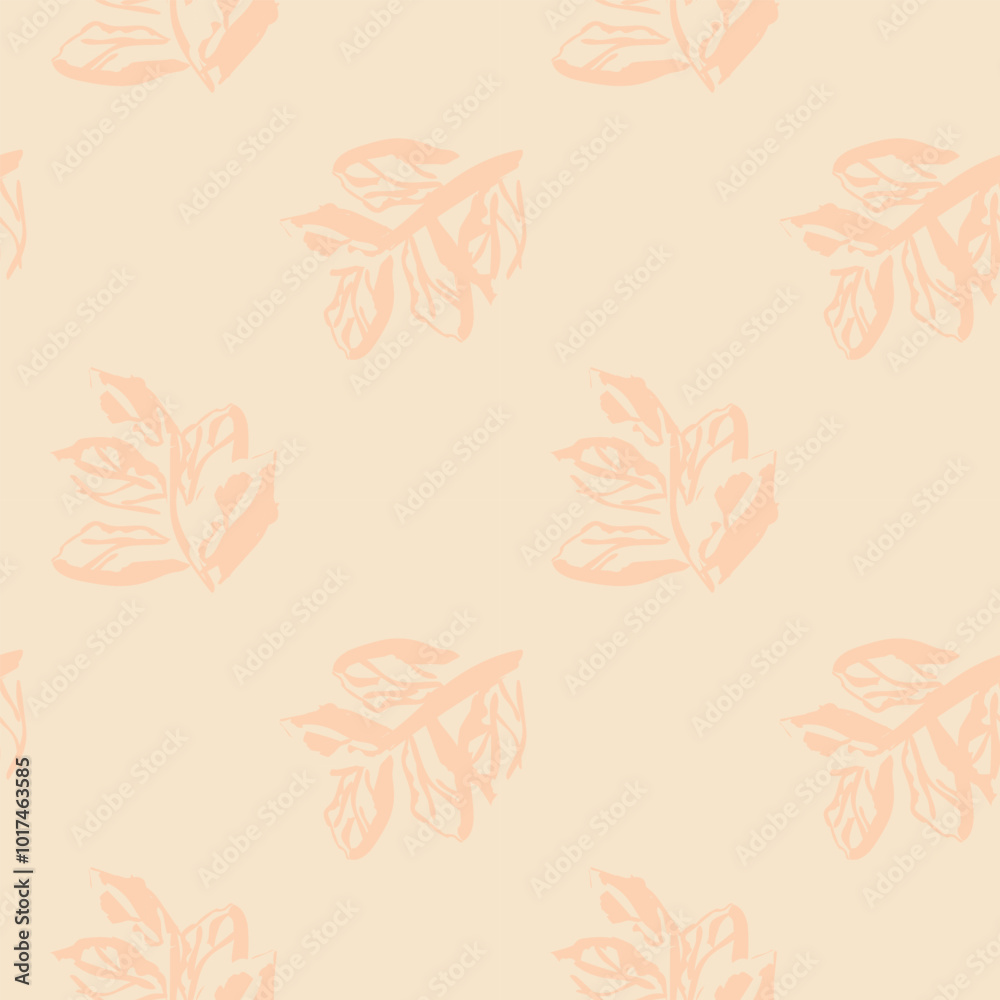 Pastels Tropical Leaf Seamless Pattern Design Pastels Tropical Leaf Seamless Pattern Design