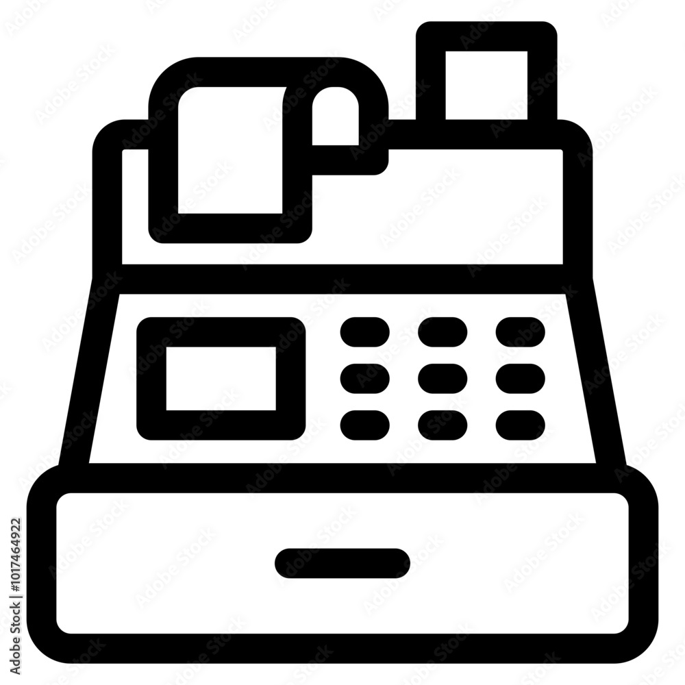 Cash Register Icon Element For Design Cash Register Icon Element For Design