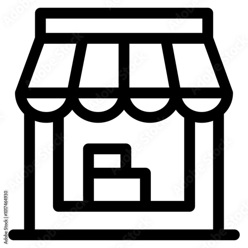 Storefront Icon Element For Design