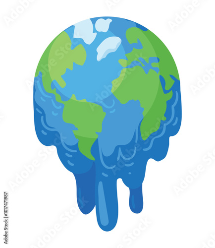 global warming melting earth