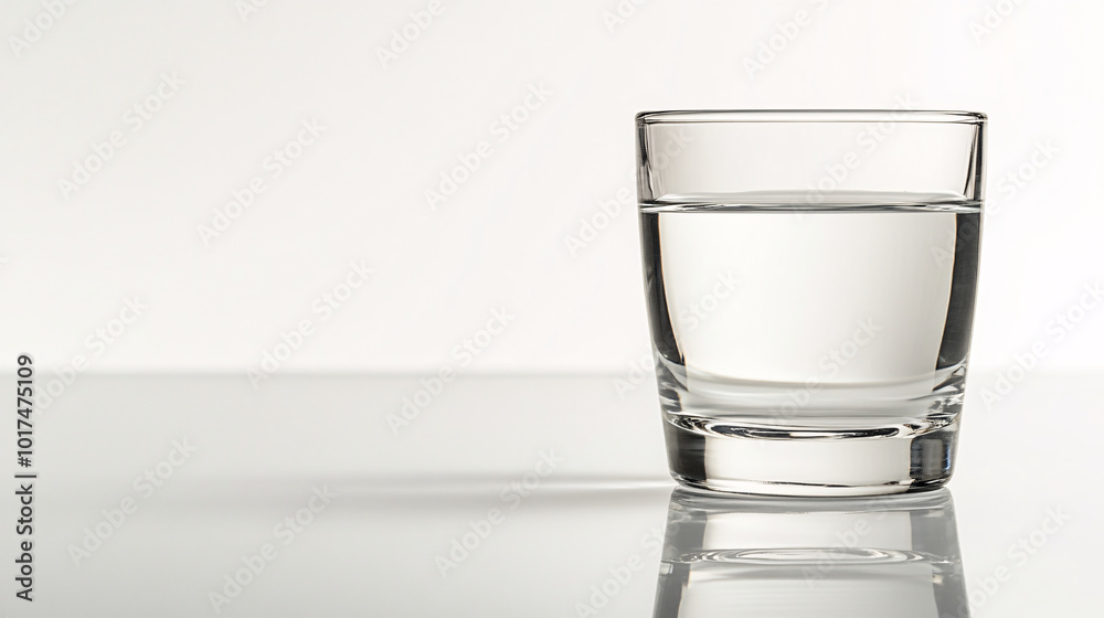 glass of water on white background - simple minimalist photography for cleanliness and purity concepts glass of water on white background - simple minimalist photography for cleanliness and purity concepts