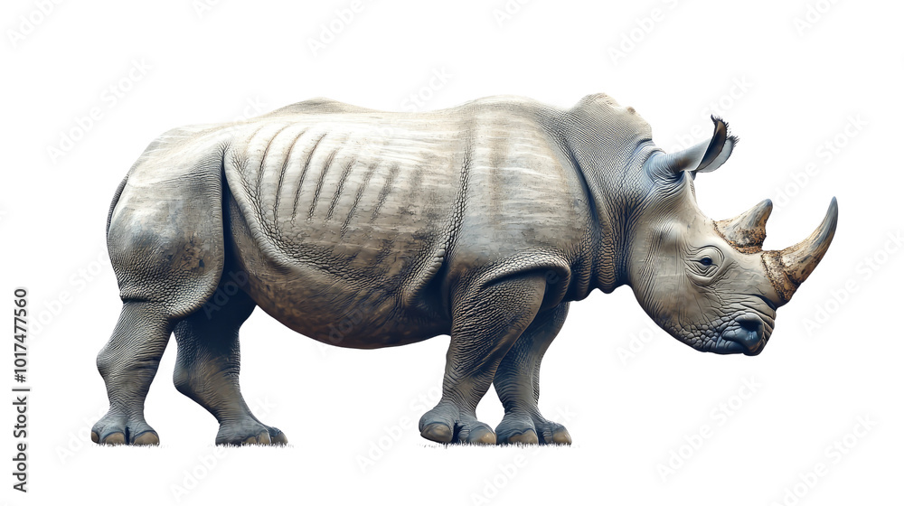 Obraz premium rhino isolated on white background