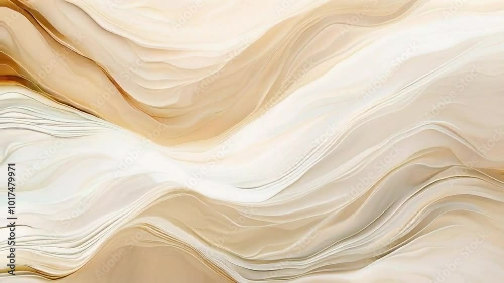 Abstract wavy patterns in soft beige and white tones create a serene visual experience. Abstract wavy patterns in soft beige and white tones create a serene visual experience.