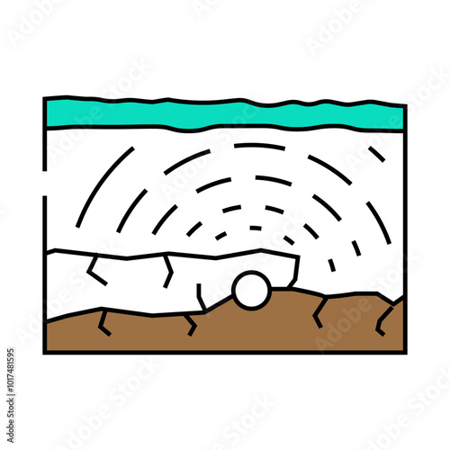 tectonic earthquake disaster line icon vector. tectonic earthquake disaster sign. isolated symbol illustration