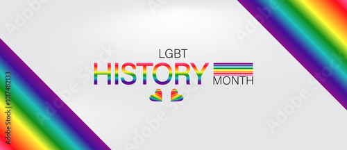 Emblem for LGBT History Month, a colorful design that celebrates diversity and LGBTQ heritage photo