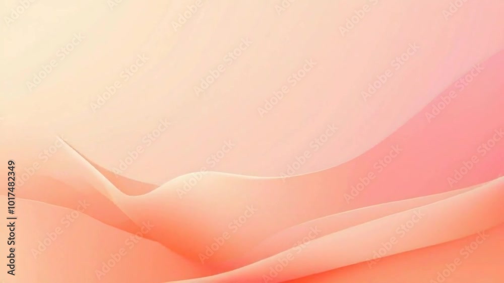 Soft, flowing abstract shapes in warm peach tones create a calming visual atmosphere. Soft, flowing abstract shapes in warm peach tones create a calming visual atmosphere.