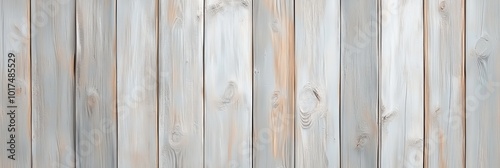 Whitewashed Wooden Plank Ba...
