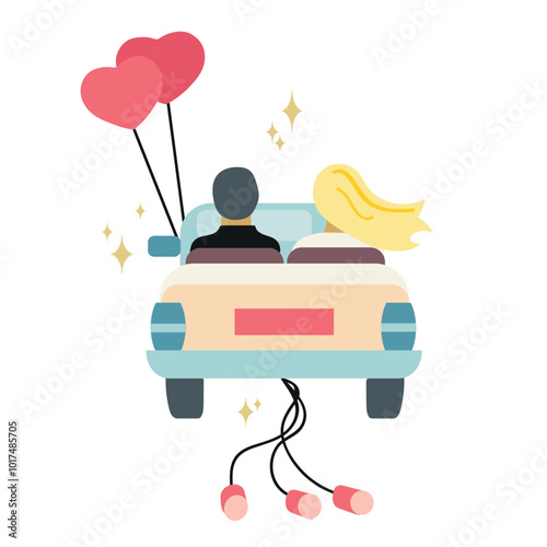 Just married icon clipart avatar logotype isolated illustration