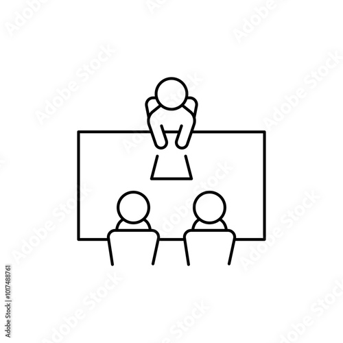 job interview icon, coordination meeting icon, Meeting icons